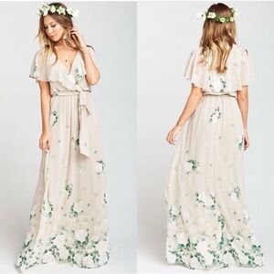 Show Me Your Mumu Audrey Maxi Dress in Bouquet Toss, Size L, GUC